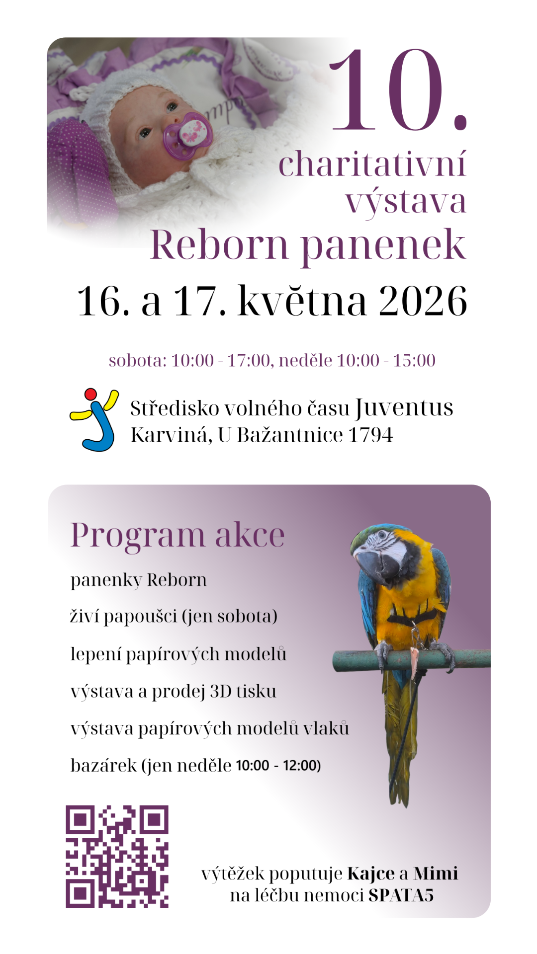 Charitativní výstava Reborn panenek